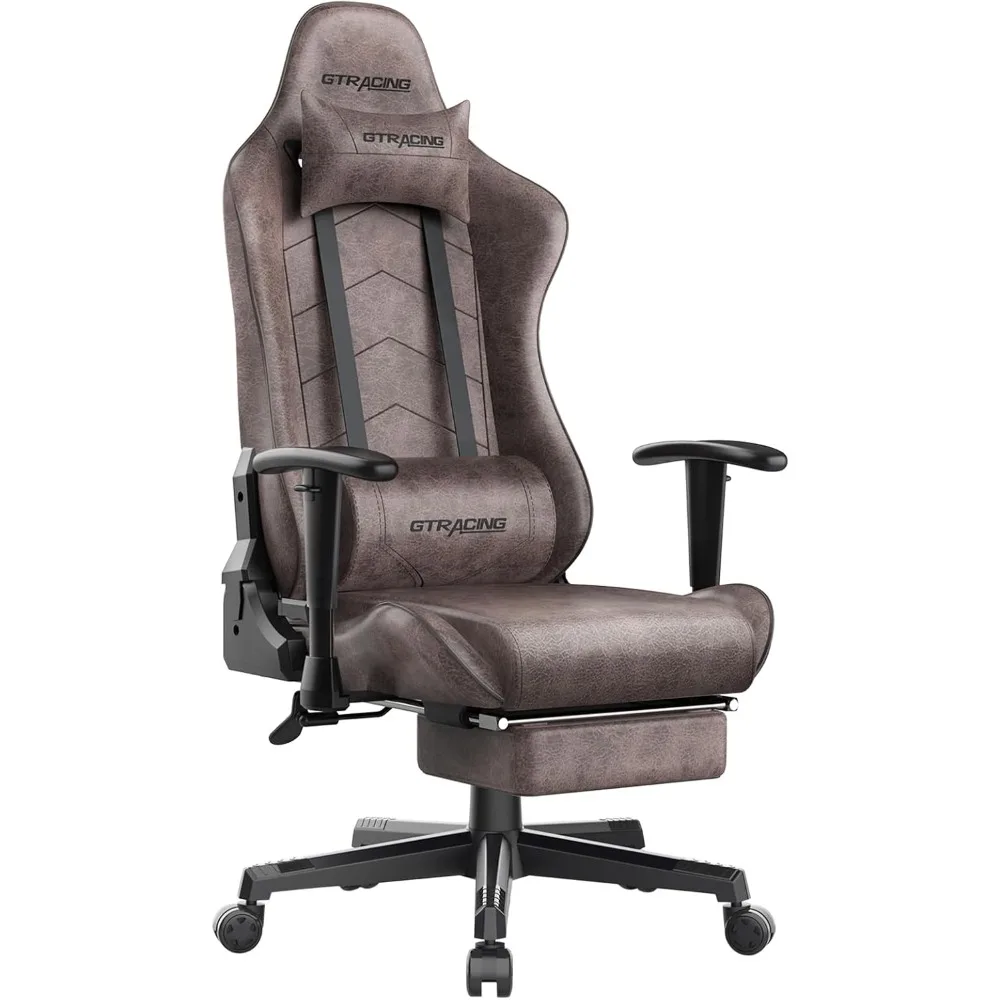 Gaming Chair for Adults, Racing Style Computer Chair with Footrest, Adjustable Reclining Backrest and Lumbar Support, Stylish H
Gaming Chair for Adults, Racing Style Computer Chair with Footrest, Adjustable Reclining Backrest and Lumbar Support, Stylish H
