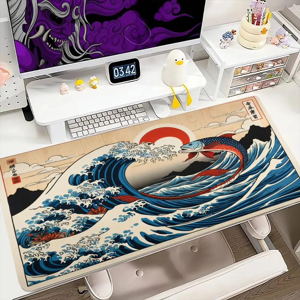 Japan Wave Landscape Mouse Pad 900x400MM Large Gaming Mousepad Keyboard Gamer Rubber Anti-wrinkle Anti-Slip Bottom Desk Mat
Japan Wave Landscape Mouse Pad 900x400MM Large Gaming Mousepad Keyboard Gamer Rubber Anti-wrinkle Anti-Slip Bottom Desk Mat