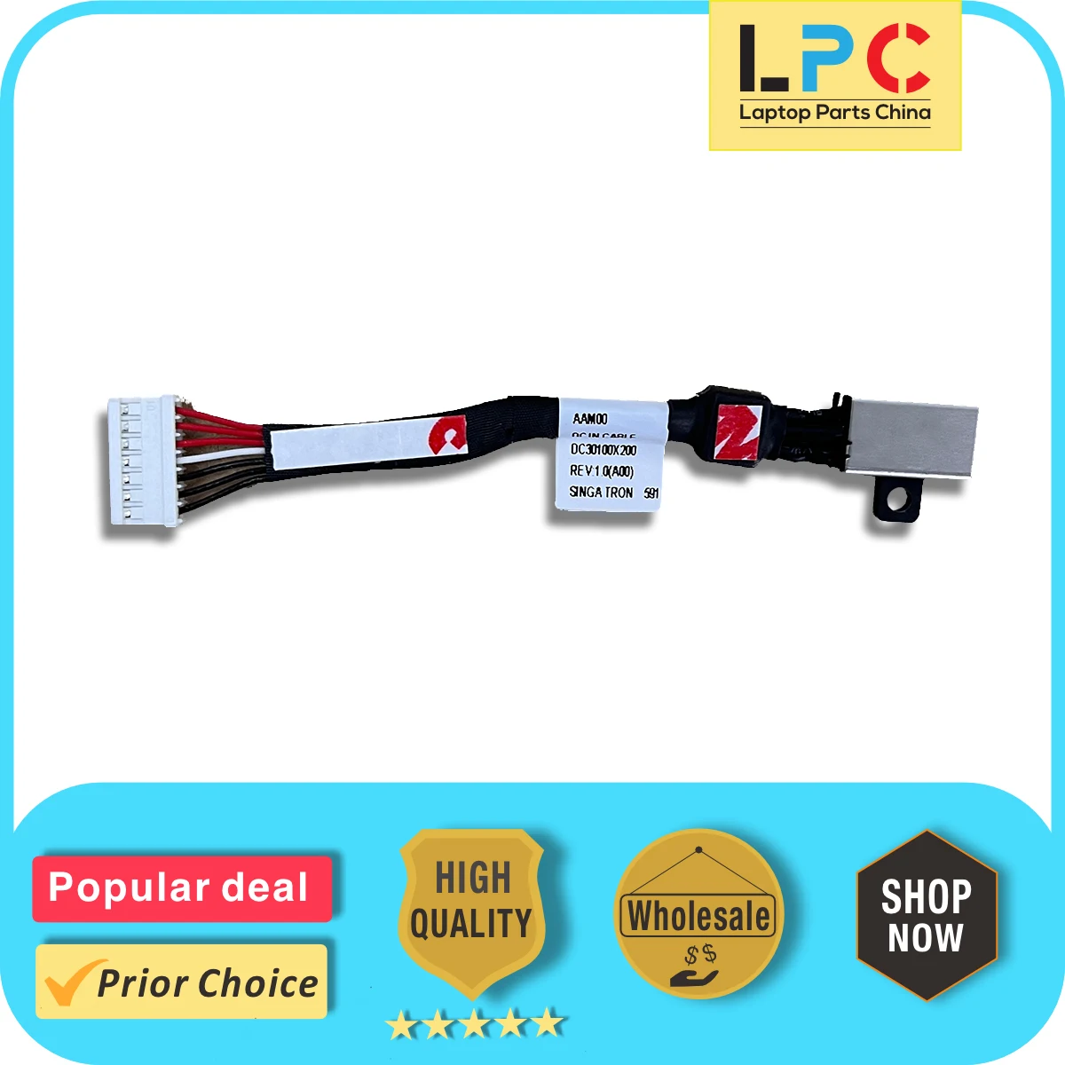 For Dell XPS 13 9343 9350 9360 DC Power Jack with Cable Charging Port Socket Connector Cable 064TM0 DC30100X200 New
For Dell XPS 13 9343 9350 9360 DC Power Jack with Cable Charging Port Socket Connector Cable 064TM0 DC30100X200 New