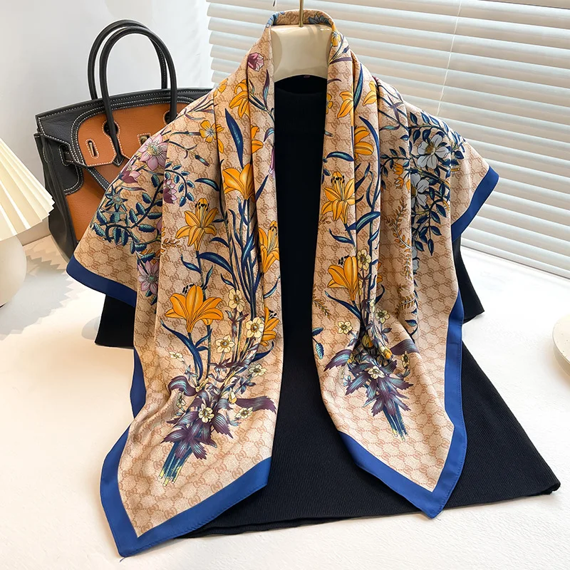 New Twill Satin Scarf 90cm, Women's Versatile Spring Summer Sun Protection Shawl, Neck Scarf, Headscarf, Fashion Accessory
New Twill Satin Scarf 90cm, Women's Versatile Spring Summer Sun Protection Shawl, Neck Scarf, Headscarf, Fashion Accessory
