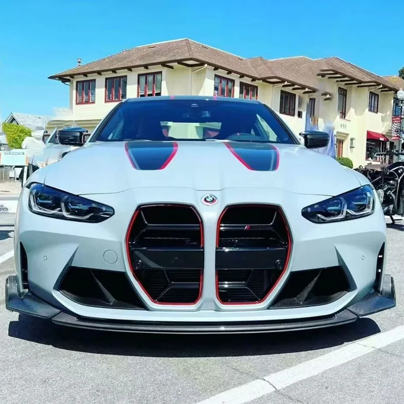 Carbon fiber front bumper lip splitter for BMW M3/M4 - enhanced aerodynamics and style. Perfect Fit, Ultimate Upgrade!
Carbon fiber front bumper lip splitter for BMW M3/M4 - enhanced aerodynamics and style. Perfect Fit, Ultimate Upgrade!