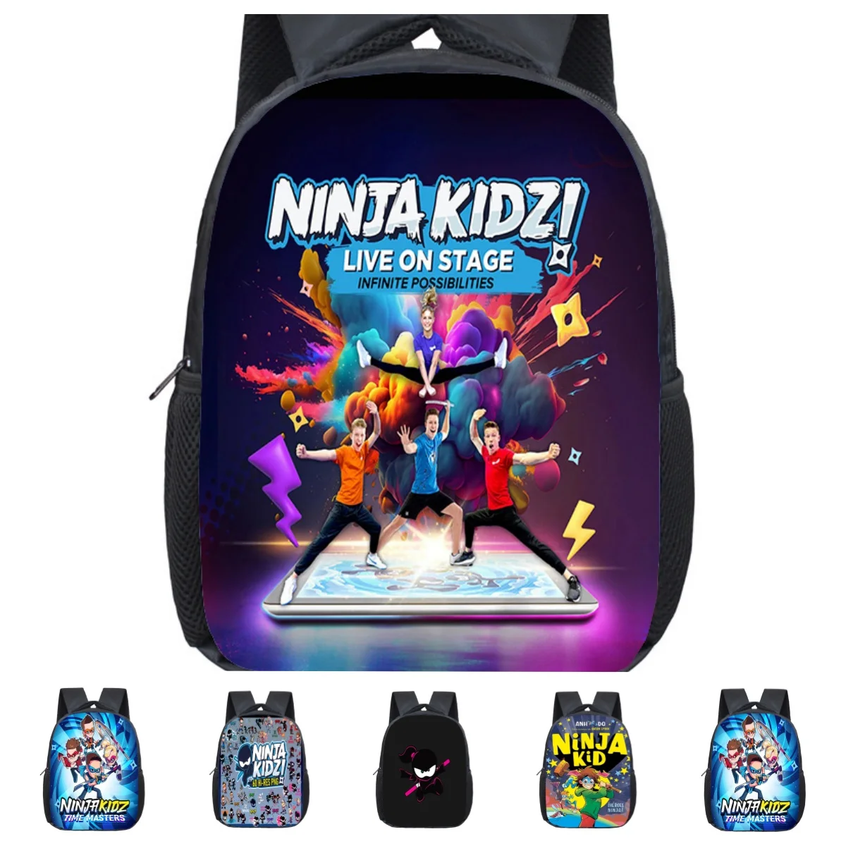 12inch Child NINJA KIDZ Mochila Backpacks Kindergarten Bookbag Fashion Kid School Bags Travel Casual Rucksack Dual-shoulder Bag
12inch Child NINJA KIDZ Mochila Backpacks Kindergarten Bookbag Fashion Kid School Bags Travel Casual Rucksack Dual-shoulder Bag