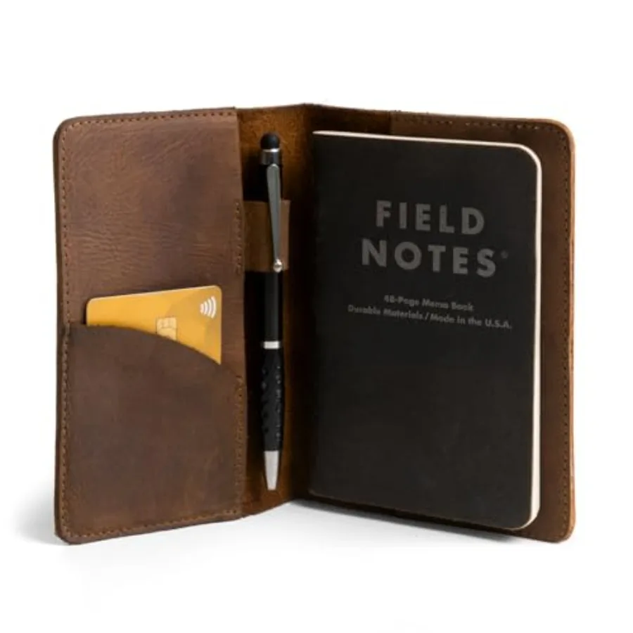 Кожаная обложка для блокнота Field Notes, 3,5 x 5,5 дюйма Чехол для карт и ручек ручной работы, защитный, для кармана
Кожаная обложка для блокнота Field Notes, 3,5 x 5,5 дюйма Чехол для карт и ручек ручной работы, защитный, для кармана