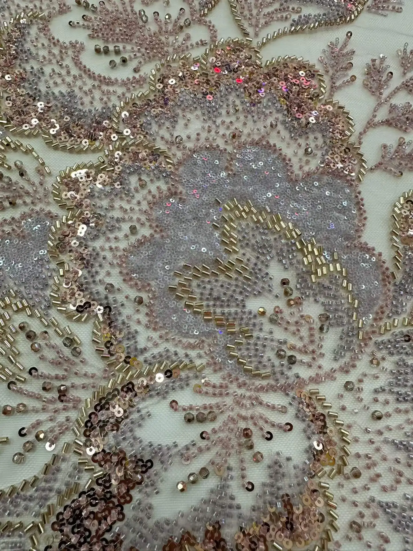 Luxury African Lace Fabric 2026 High Quality Sequins Beads Lace Fabrics For Nigerian Wedding French Tulle Lace Fabric
Luxury African Lace Fabric 2026 High Quality Sequins Beads Lace Fabrics For Nigerian Wedding French Tulle Lace Fabric