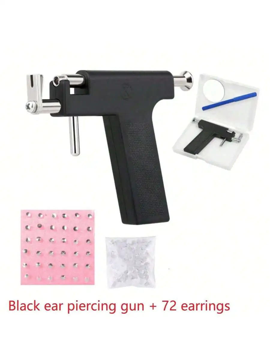 Reusable Body Piercing Kit With Gun Tool, Mirror, Earrings And Accessories For Adults
Reusable Body Piercing Kit With Gun Tool, Mirror, Earrings And Accessories For Adults
