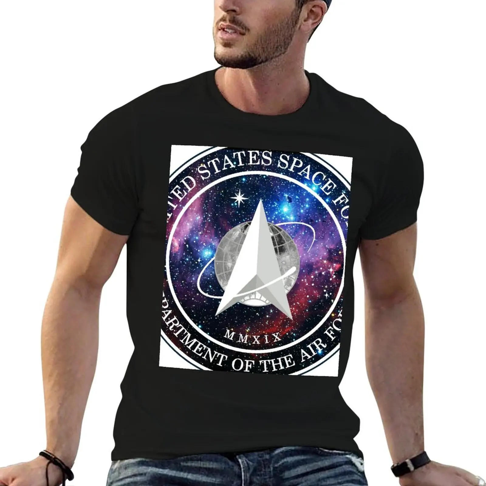 US Space Force Official Logo Design - Running Chicken Nebula Galactic Universal Stars Print T-Shirt man t shirts for men T-Shirt
US Space Force Official Logo Design - Running Chicken Nebula Galactic Universal Stars Print T-Shirt man t shirts for men T-Shirt
