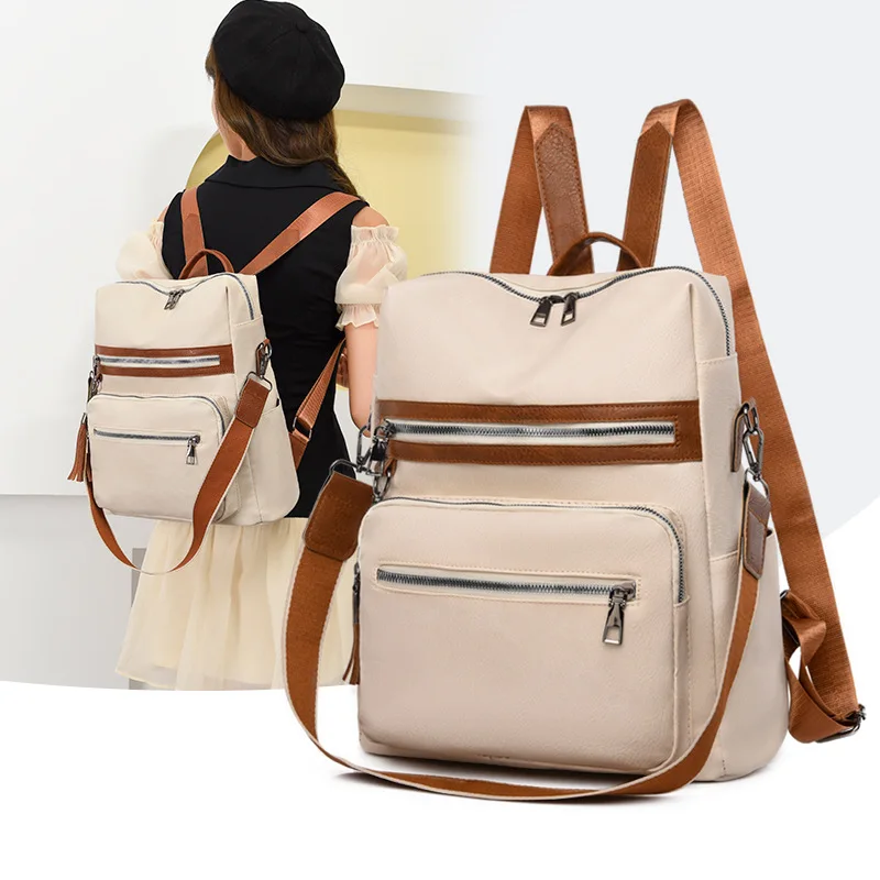 Waterproof Leather for Women Backpack Designer Light Travel Backpack Purse Fashion School Bags Casual Lides Retro Shoulder Bags
Waterproof Leather for Women Backpack Designer Light Travel Backpack Purse Fashion School Bags Casual Lides Retro Shoulder Bags