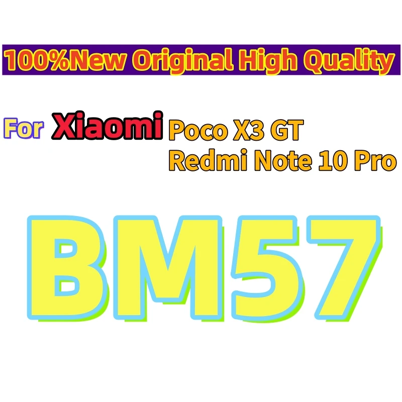 100%New Original High Quality BM57 5000mAh For Xiaomi Redmi Note 10 Pro 10Pro Reliable Mobile Phone Battery Fast Shipping+Tools
100%New Original High Quality BM57 5000mAh For Xiaomi Redmi Note 10 Pro 10Pro Reliable Mobile Phone Battery Fast Shipping+Tools