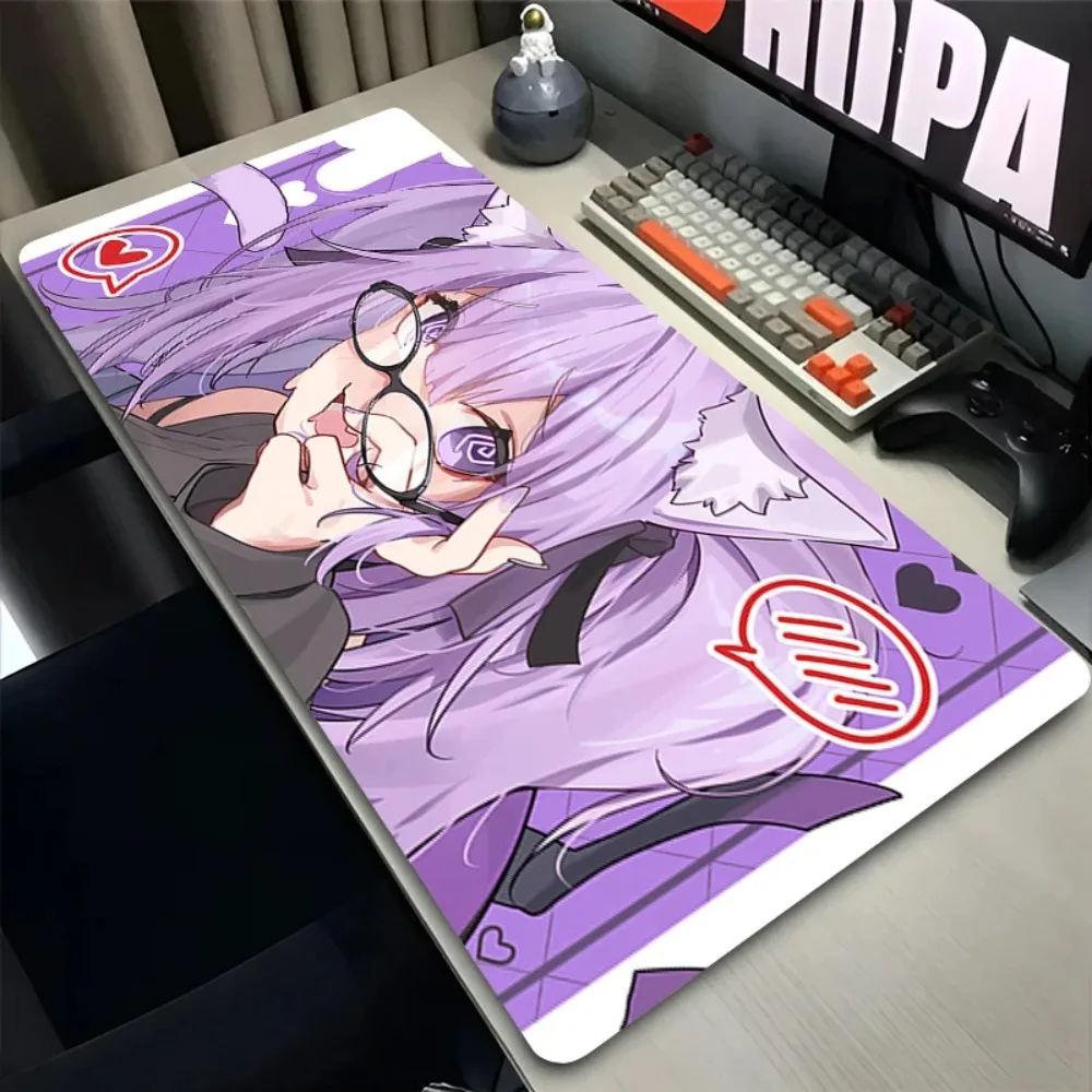 Anti-slip Gaming Desk Mat with Stitched Edges, Kawaii Purple Catgirl with Glasses Design Large Mouse Pad for Home Office Use
Anti-slip Gaming Desk Mat with Stitched Edges, Kawaii Purple Catgirl with Glasses Design Large Mouse Pad for Home Office Use