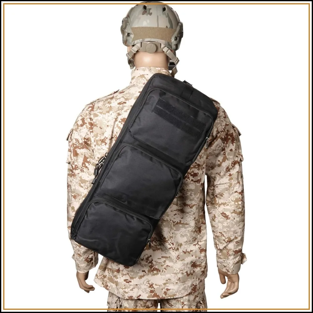 24" Tactical Rifle Sling Bag MP5 Shoulder Pack Army Hunting Cross Body Bag Black Durable Nylon
24" Tactical Rifle Sling Bag MP5 Shoulder Pack Army Hunting Cross Body Bag Black Durable Nylon