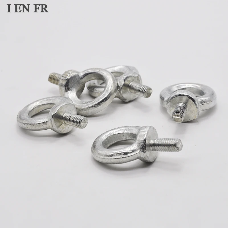 Eye Screw Bolts M6 M8 M10 M12 M14 M16 M18 M20 Zinc Plating Round Ring Hook Bolt Screw Eyebolt Fasterners
Eye Screw Bolts M6 M8 M10 M12 M14 M16 M18 M20 Zinc Plating Round Ring Hook Bolt Screw Eyebolt Fasterners