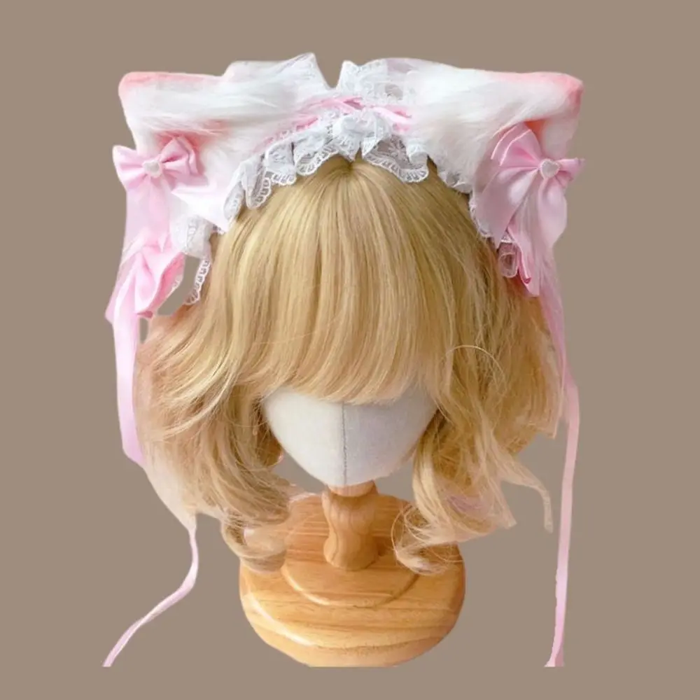 Sweet Plush Cat Ears Lolita Lace Headband Ribbon Bow Jk Barrettes Hair Accessories Kawaii Anime Maid Cosplay Headdress Girls
Sweet Plush Cat Ears Lolita Lace Headband Ribbon Bow Jk Barrettes Hair Accessories Kawaii Anime Maid Cosplay Headdress Girls