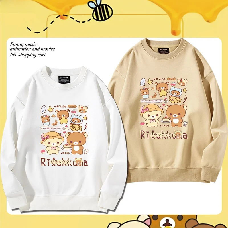 Comfortable round Ne Sweatirt ex Loose Fit Cartoon Bear Design Autumn Winter Outerwear for Couples Student Youth
Comfortable round Ne Sweatirt ex Loose Fit Cartoon Bear Design Autumn Winter Outerwear for Couples Student Youth