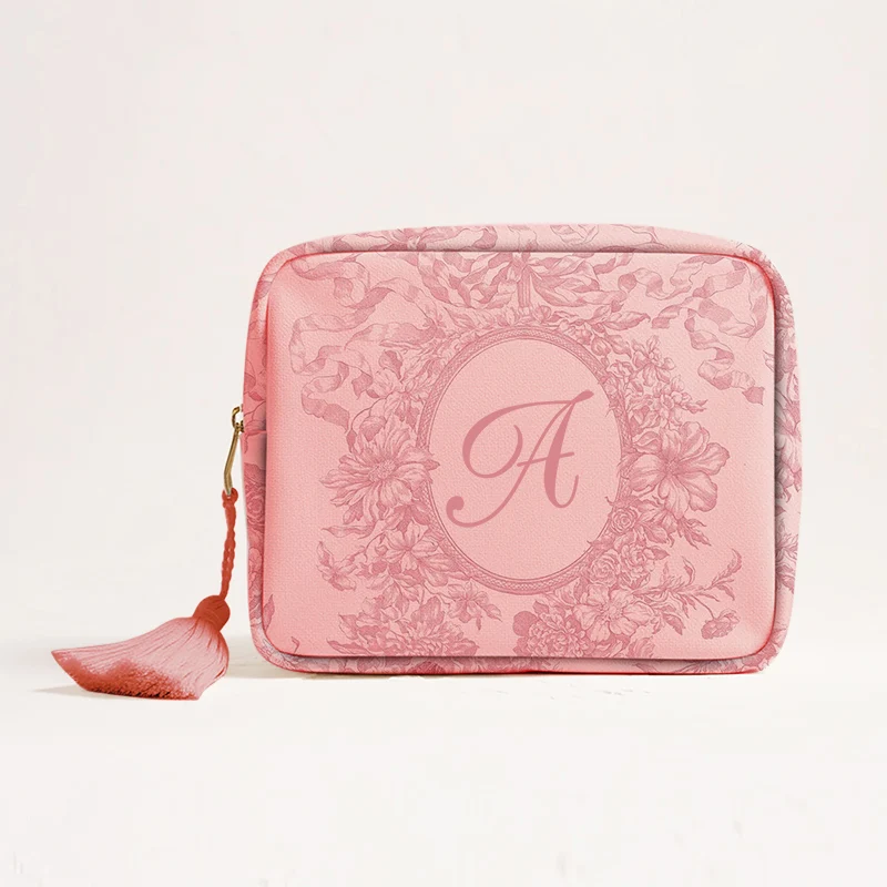 Pink Canvas Clutch Makeup Bag with Letter Print Ladies Travel Mini Storage Bag Cosmetic Wash Bag Fashion Beauty Essential Organi
Pink Canvas Clutch Makeup Bag with Letter Print Ladies Travel Mini Storage Bag Cosmetic Wash Bag Fashion Beauty Essential Organi
