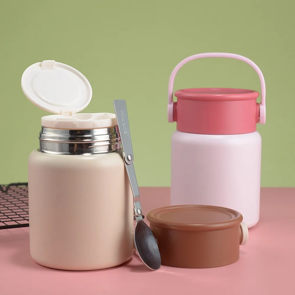 Breakfast Cup Insulated Stainless Steel Thermos Cup Leak Proof 500ml Thermos Bottle Portable with Spoon Coffee Mug Travel
Breakfast Cup Insulated Stainless Steel Thermos Cup Leak Proof 500ml Thermos Bottle Portable with Spoon Coffee Mug Travel