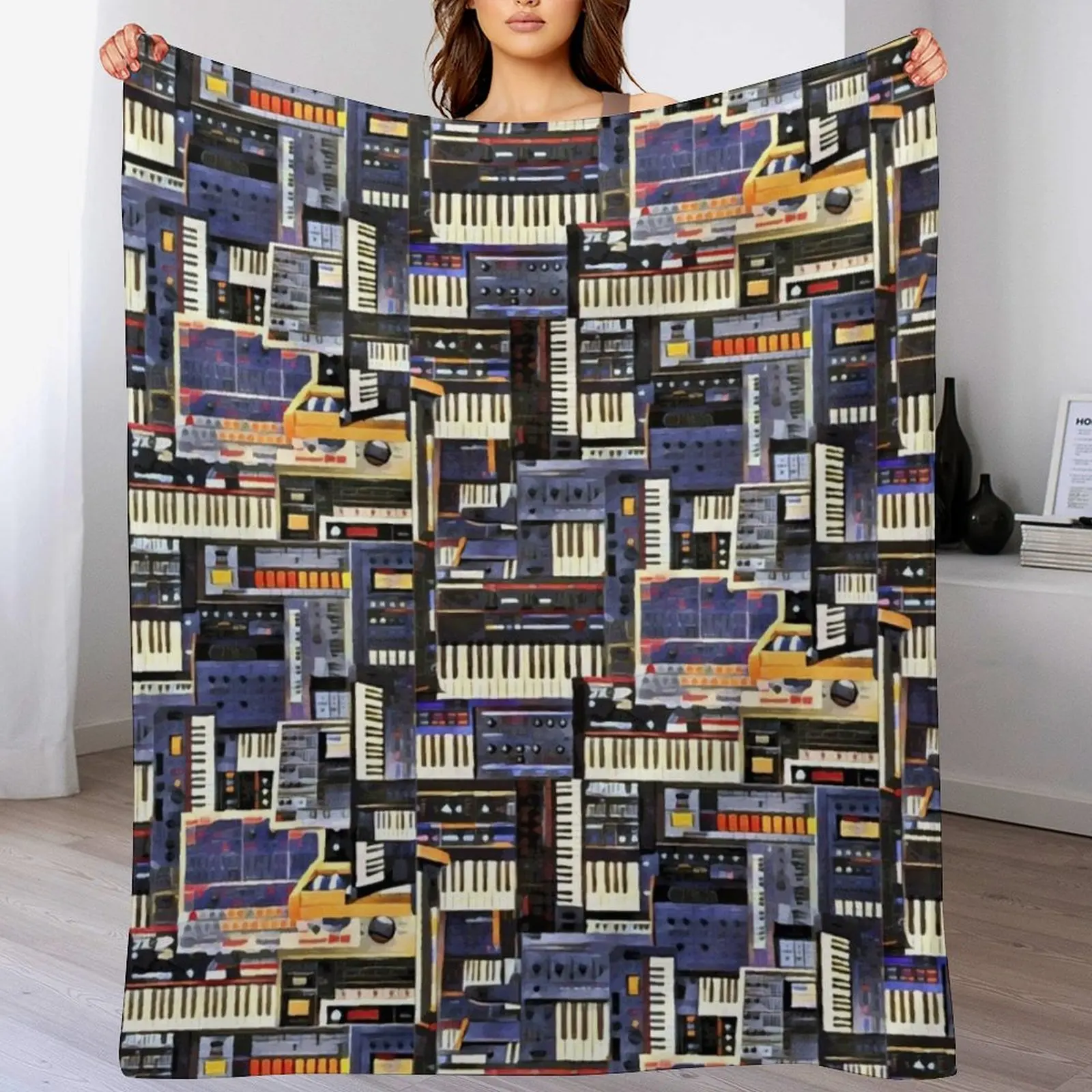 Synthesizer Lover Artwork Throw Blanket All Season Soft Lightweight Blanket for Home
Synthesizer Lover Artwork Throw Blanket All Season Soft Lightweight Blanket for Home