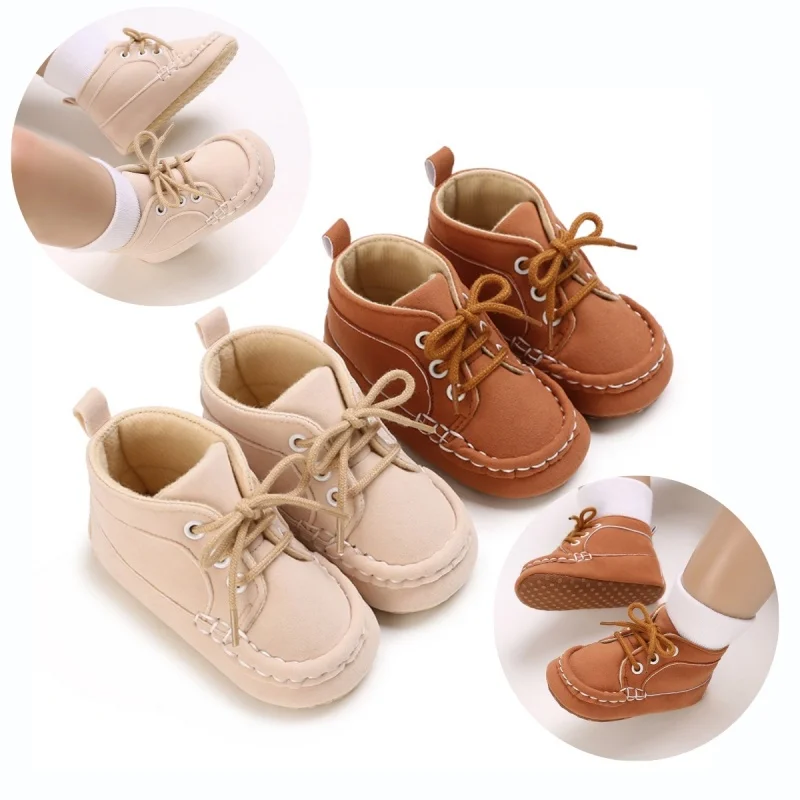 Lace Up Solid Color Retro Moccasins, Soft Footwear, Baby Learning Walk Shoes for Infants 0-18M
Lace Up Solid Color Retro Moccasins, Soft Footwear, Baby Learning Walk Shoes for Infants 0-18M