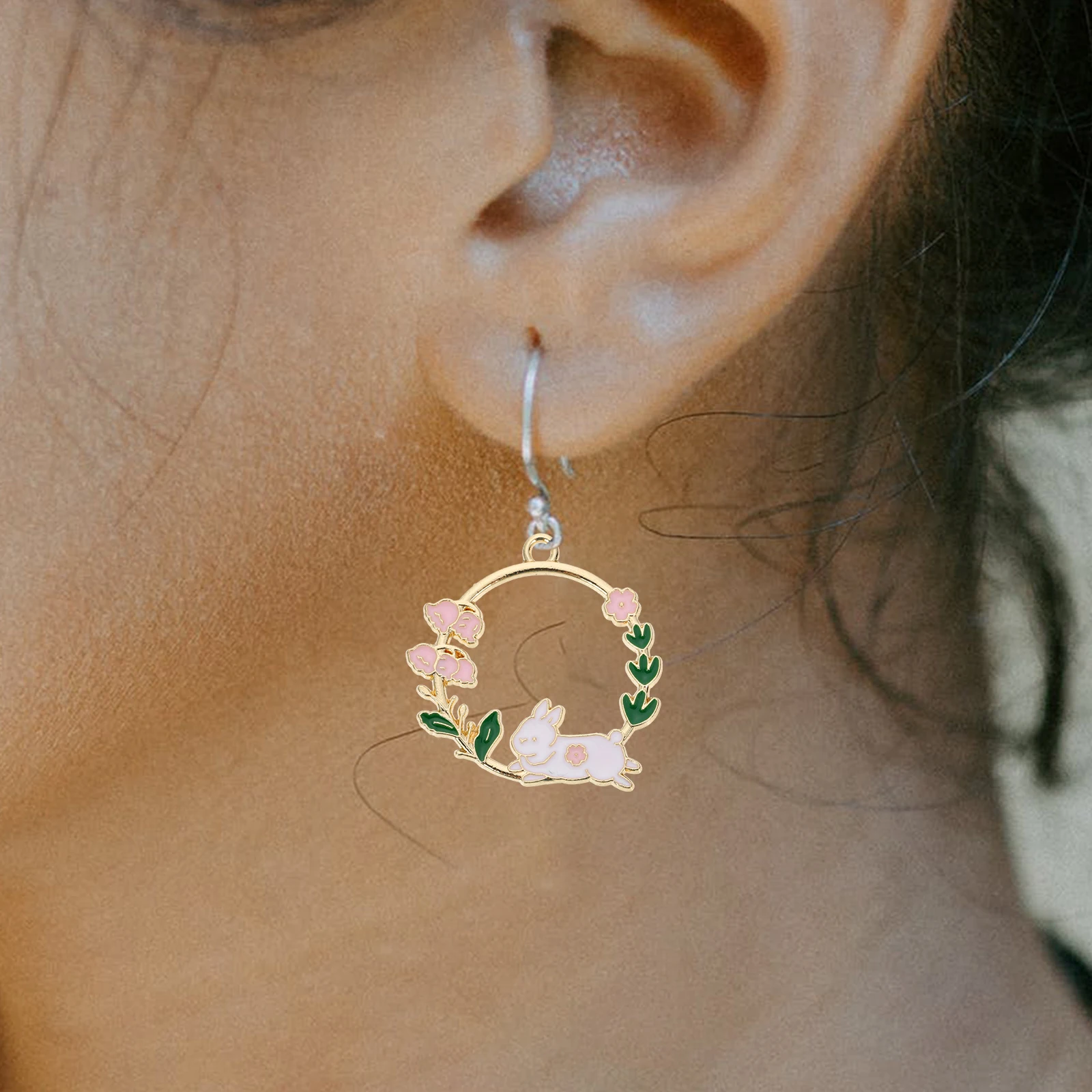 10 Pcs Animal Ring Earrings Decoration Bracelet Accessories Charm Decorate Adorable Alloy Rabbit-shaped Pendants for Crafts
10 Pcs Animal Ring Earrings Decoration Bracelet Accessories Charm Decorate Adorable Alloy Rabbit-shaped Pendants for Crafts