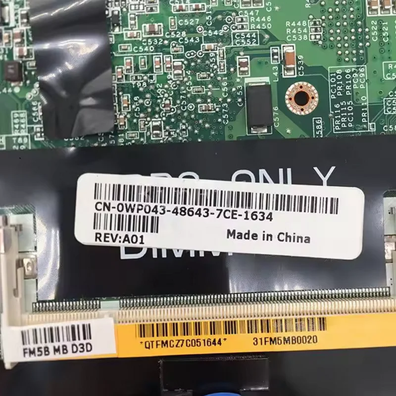 CN-0WP043 0WP043 WP043 Mainboard For DELL Inspiron 1520 Laptop Motherboard DDR3 100% Full Tested Working Well
CN-0WP043 0WP043 WP043 Mainboard For DELL Inspiron 1520 Laptop Motherboard DDR3 100% Full Tested Working Well