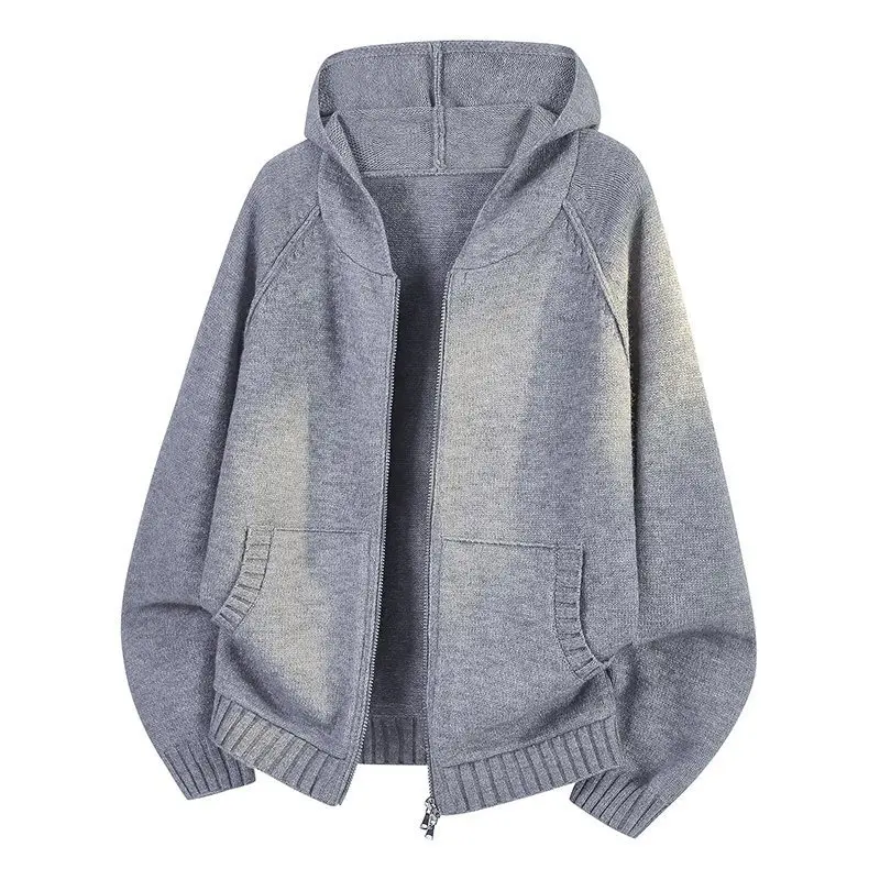 JH5024 Knitted Jacket Spring New Style American Hooded Zipper Men's Loose Fit Long Sleeve Polyester Nylon Composite Fiber
JH5024 Knitted Jacket Spring New Style American Hooded Zipper Men's Loose Fit Long Sleeve Polyester Nylon Composite Fiber