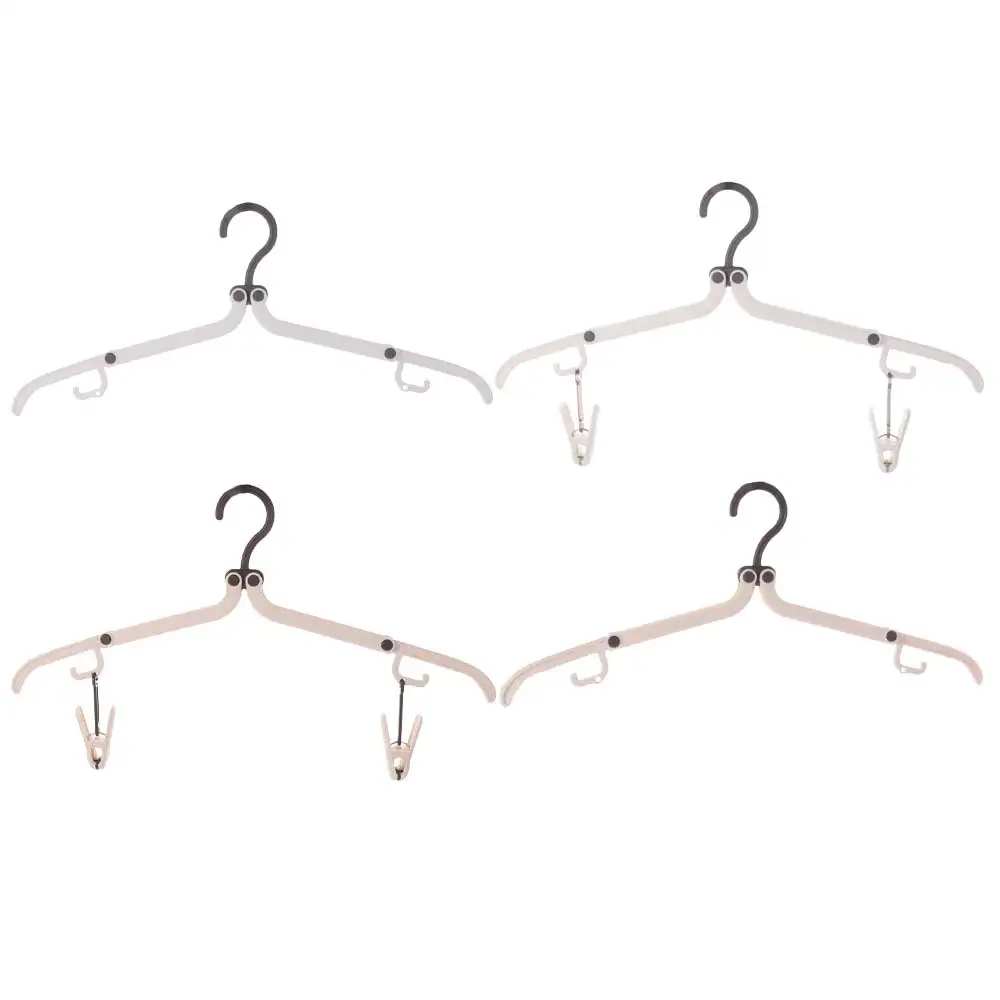 5Pcs Anti-slip Foldable Clothes Hanger Space Saving Plastic Clothes Drying Rack Windproof with 2 Clothespins Travel Hangers
5Pcs Anti-slip Foldable Clothes Hanger Space Saving Plastic Clothes Drying Rack Windproof with 2 Clothespins Travel Hangers
