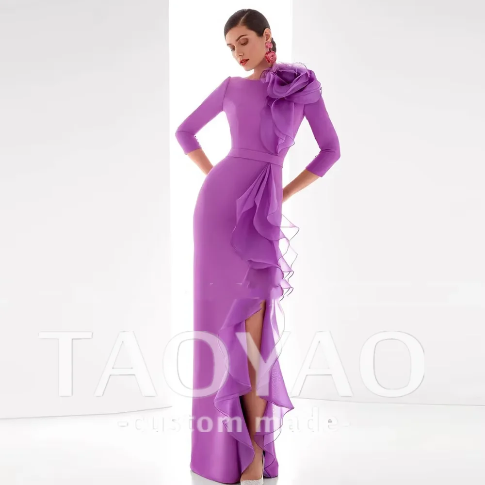 Princess Mermaid Purple Evening Dresses Vintage Strapless Three Quarter Sleeves Party Dress Prom Gowns Robe De Soirée Customized
Princess Mermaid Purple Evening Dresses Vintage Strapless Three Quarter Sleeves Party Dress Prom Gowns Robe De Soirée Customized