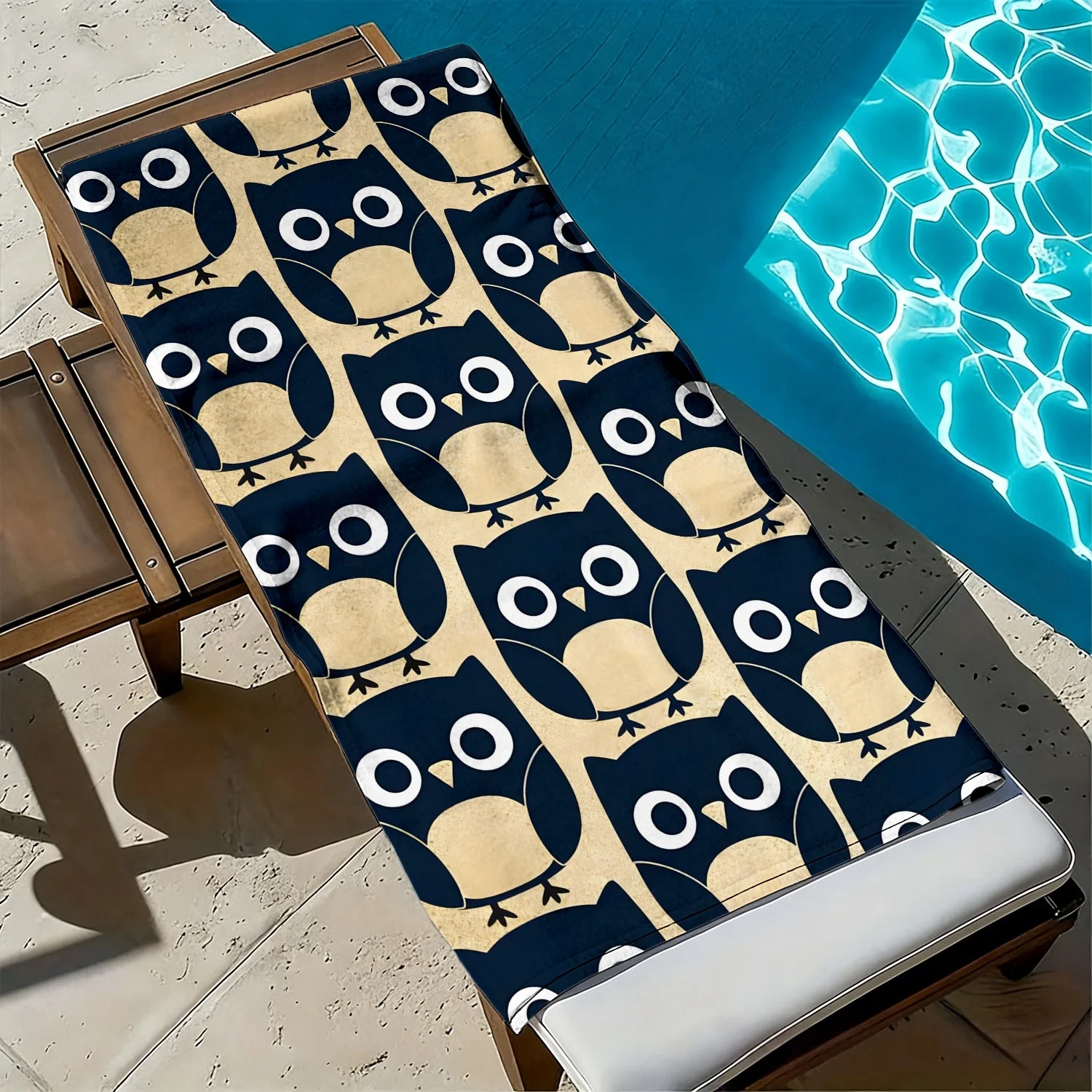 Cute cartoon owl pattern polyester microfiber beach towel is highly absorbent, suitable for swimming and beach outings
Cute cartoon owl pattern polyester microfiber beach towel is highly absorbent, suitable for swimming and beach outings