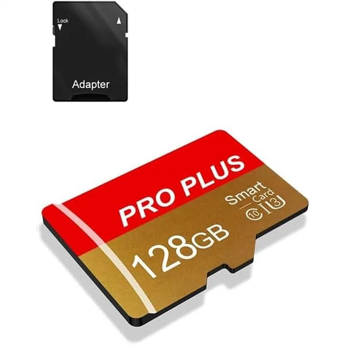 TF Card 128GB with Adapter, High Speed Memory Card UHS-I C10 A1 for Tablet/Phone/Camera/Car Audio/Game Console, Expand Storage