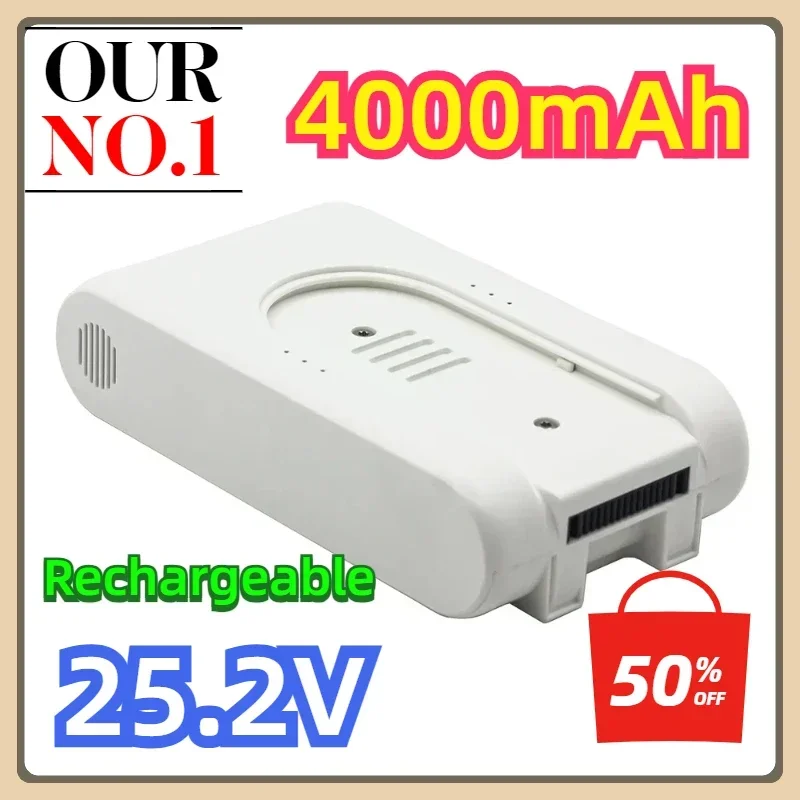 25.2V 24000mAh Rechargeable Lithium-Ion Battery Pack For Xiaomi Mijia Dreame G9 G10 R10 Wireless Vacuum Cleaner
25.2V 24000mAh Rechargeable Lithium-Ion Battery Pack For Xiaomi Mijia Dreame G9 G10 R10 Wireless Vacuum Cleaner