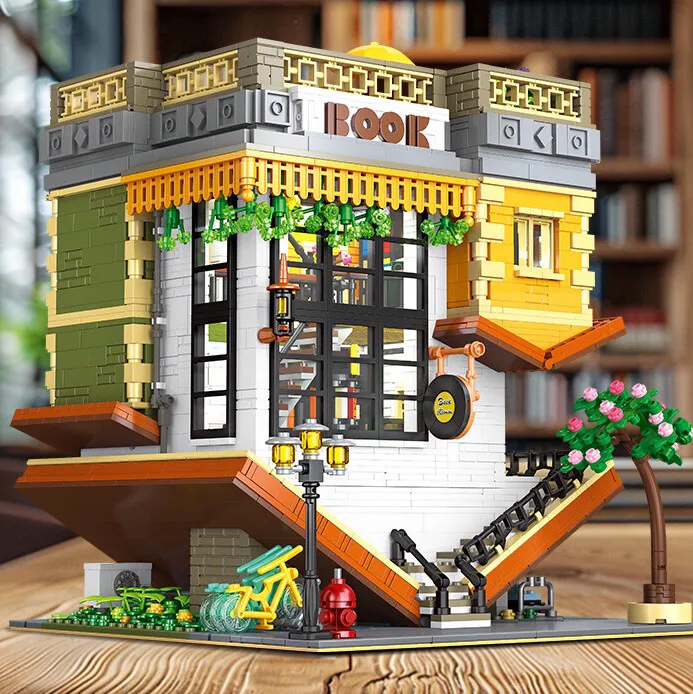 3621PCS 89130 Upside-Down Bookstore Architectural Street View High Difficulty DIY Mini Bricks Assembly Model Collectible Toy Boy
3621PCS 89130 Upside-Down Bookstore Architectural Street View High Difficulty DIY Mini Bricks Assembly Model Collectible Toy Boy
