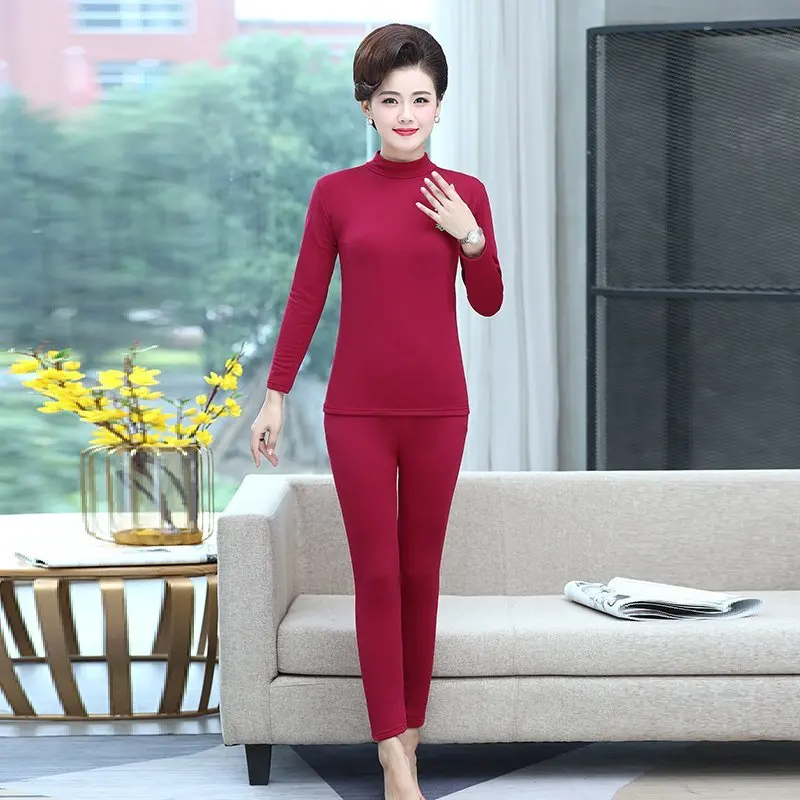 Women's autumn clothes, autumn trousers set leggings, women's elderly turtleneck warm two-piece set
Women's autumn clothes, autumn trousers set leggings, women's elderly turtleneck warm two-piece set