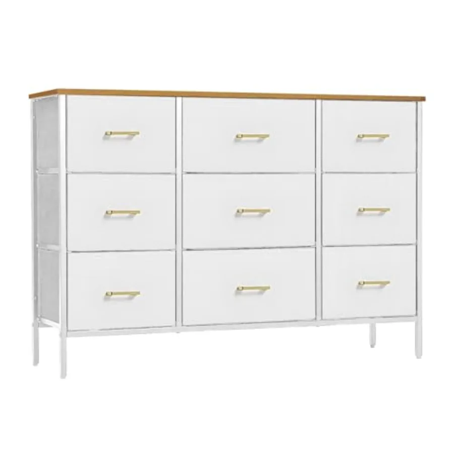 Wide TV Stand Modern TV Console with 9 Drawers Fabric Storage Cabinet White for Bedroom Nursery Living Room
Wide TV Stand Modern TV Console with 9 Drawers Fabric Storage Cabinet White for Bedroom Nursery Living Room