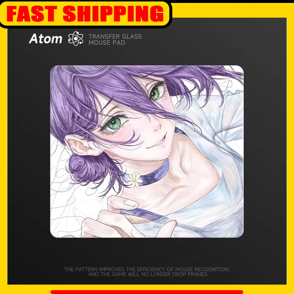 ATOM TRANSFER Glass Mousepad FPS Smooth and Speed Mouse Pad Dirt-resistant and Durable Coated Surface For TTK APEX CSGO PC Gifts
ATOM TRANSFER Glass Mousepad FPS Smooth and Speed Mouse Pad Dirt-resistant and Durable Coated Surface For TTK APEX CSGO PC Gifts