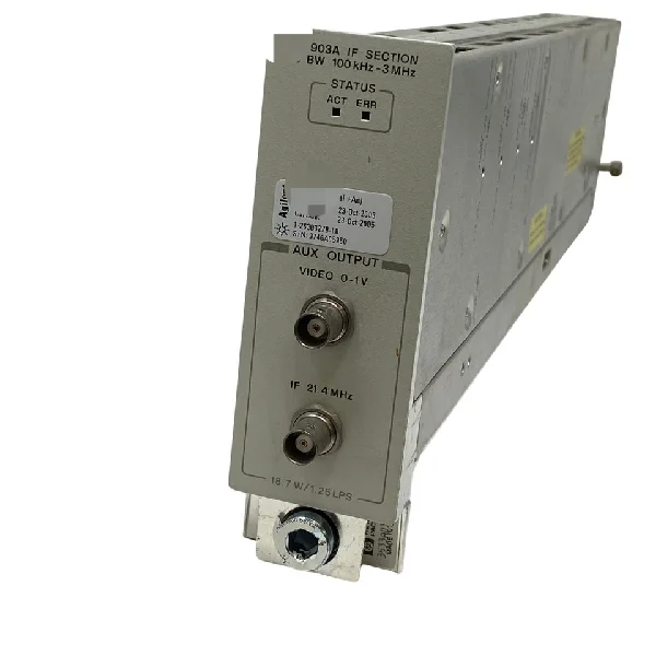 Hewlett Packard 70903A if Section RES BW 100 KHz to 3 MHz Made in USA Programming Controller Industrial Automation
Hewlett Packard 70903A if Section RES BW 100 KHz to 3 MHz Made in USA Programming Controller Industrial Automation