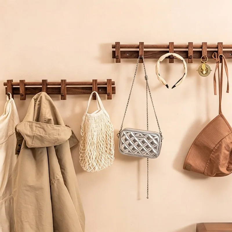 Retro Wooden Coat Racks Adjustable Wall-mounted Coat Rack Entrance Hall Decoration Clothes Storage Hanger Portable Hat Holder
Retro Wooden Coat Racks Adjustable Wall-mounted Coat Rack Entrance Hall Decoration Clothes Storage Hanger Portable Hat Holder