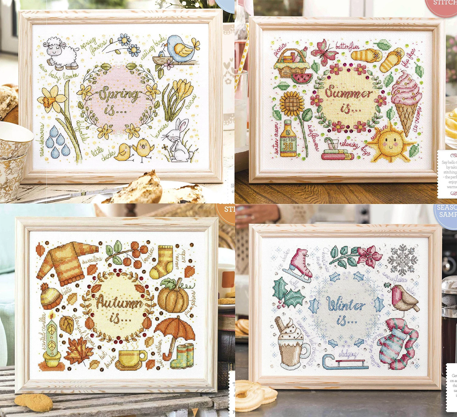 Chinese Cross-Stitch Kits, Embroidery Needlework Sets, Four Seasons Garden, Cross Stitch, DIY, 16CT, 14CT, 18CT
Chinese Cross-Stitch Kits, Embroidery Needlework Sets, Four Seasons Garden, Cross Stitch, DIY, 16CT, 14CT, 18CT
