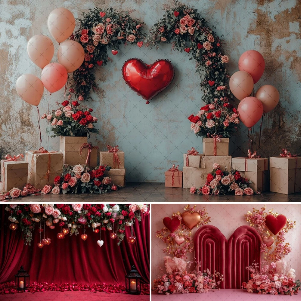 Valentine's Day Photography Background Romantic Red Heart Balloons Floral Wedding Birthday Party Decor Backdrop Photo Studio
Valentine's Day Photography Background Romantic Red Heart Balloons Floral Wedding Birthday Party Decor Backdrop Photo Studio