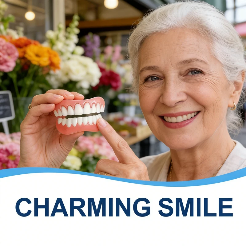 Arrival Natural Silicone Dental Veneers Upper Lower Temporary Fake Tooth Dentures Braces Cosmetic Teeth Decoration CK848
Arrival Natural Silicone Dental Veneers Upper Lower Temporary Fake Tooth Dentures Braces Cosmetic Teeth Decoration CK848