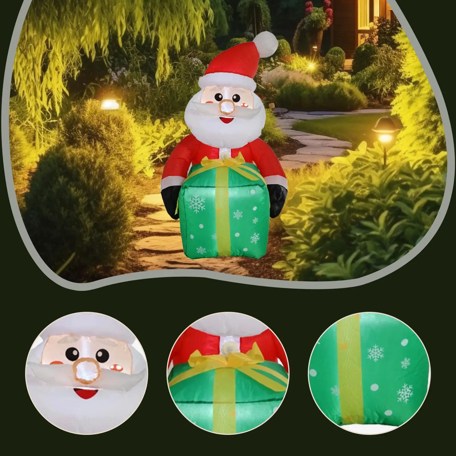 Christmas Inflatable Decoration Window Suction Blow up Santa Cute Indoor Outdoor Xmas Decor for Porch Holiday Season Backyard
Christmas Inflatable Decoration Window Suction Blow up Santa Cute Indoor Outdoor Xmas Decor for Porch Holiday Season Backyard