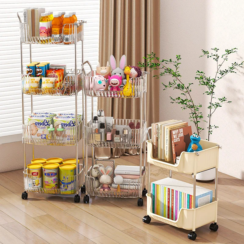 Multi-Layers Transparent Storage Rack with Wheels, Home Trolley Cart Suitable for Snacks Cosmetic Sundries and Kitchen Organizer
Multi-Layers Transparent Storage Rack with Wheels, Home Trolley Cart Suitable for Snacks Cosmetic Sundries and Kitchen Organizer