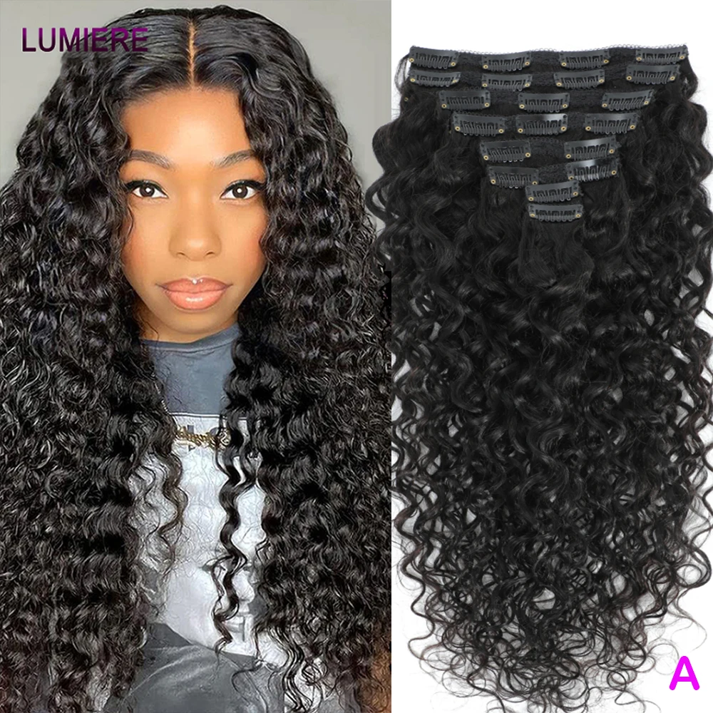 100% Virgin Raw Deep Curly Water Wave Clips In Human Hair Extensions Brazilian 4B 4C Afro Kinky Culy Hair Clips in 8Pcs/Set 18A
100% Virgin Raw Deep Curly Water Wave Clips In Human Hair Extensions Brazilian 4B 4C Afro Kinky Culy Hair Clips in 8Pcs/Set 18A