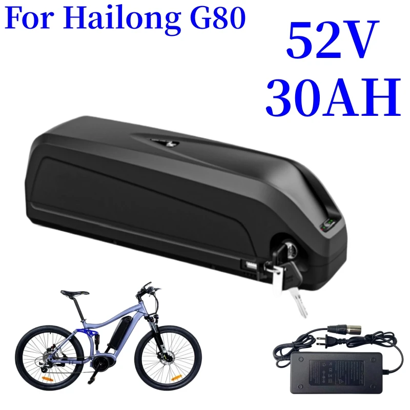 Аккумулятор для электровелосипеда Hailong G80, 52 в, 30 Ач, аксессуары для электровелосипеда, 2000 Вт, 18650, высококачественные аккумуляторные батареи с зарядным устройством
Аккумулятор для электровелосипеда Hailong G80, 52 в, 30 Ач, аксессуары для электровелосипеда, 2000 Вт, 18650, высококачественные аккумуляторные батареи с зарядным устройством