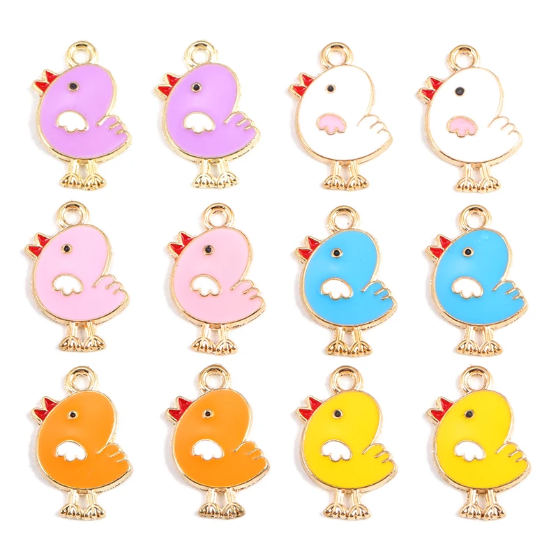 15Pcs 21*13MM Cute Cartoon Enamel Alloy Chick Charm Fun Pendant DIY Necklace Keychain Bracelet Jewelry Making Accessories Gifts
15Pcs 21*13MM Cute Cartoon Enamel Alloy Chick Charm Fun Pendant DIY Necklace Keychain Bracelet Jewelry Making Accessories Gifts