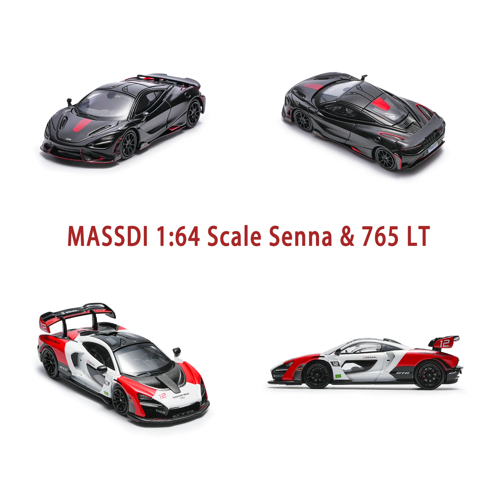 MASSDI литой под давлением масштаб 1:64 Senna и 765 LT модель автомобиля из сплава для взрослых и детей, коллекционные сувениры, праздничные подарки, игрушка, статический дисплей
MASSDI литой под давлением масштаб 1:64 Senna и 765 LT модель автомобиля из сплава для взрослых и детей, коллекционные сувениры, праздничные подарки, игрушка, статический дисплей