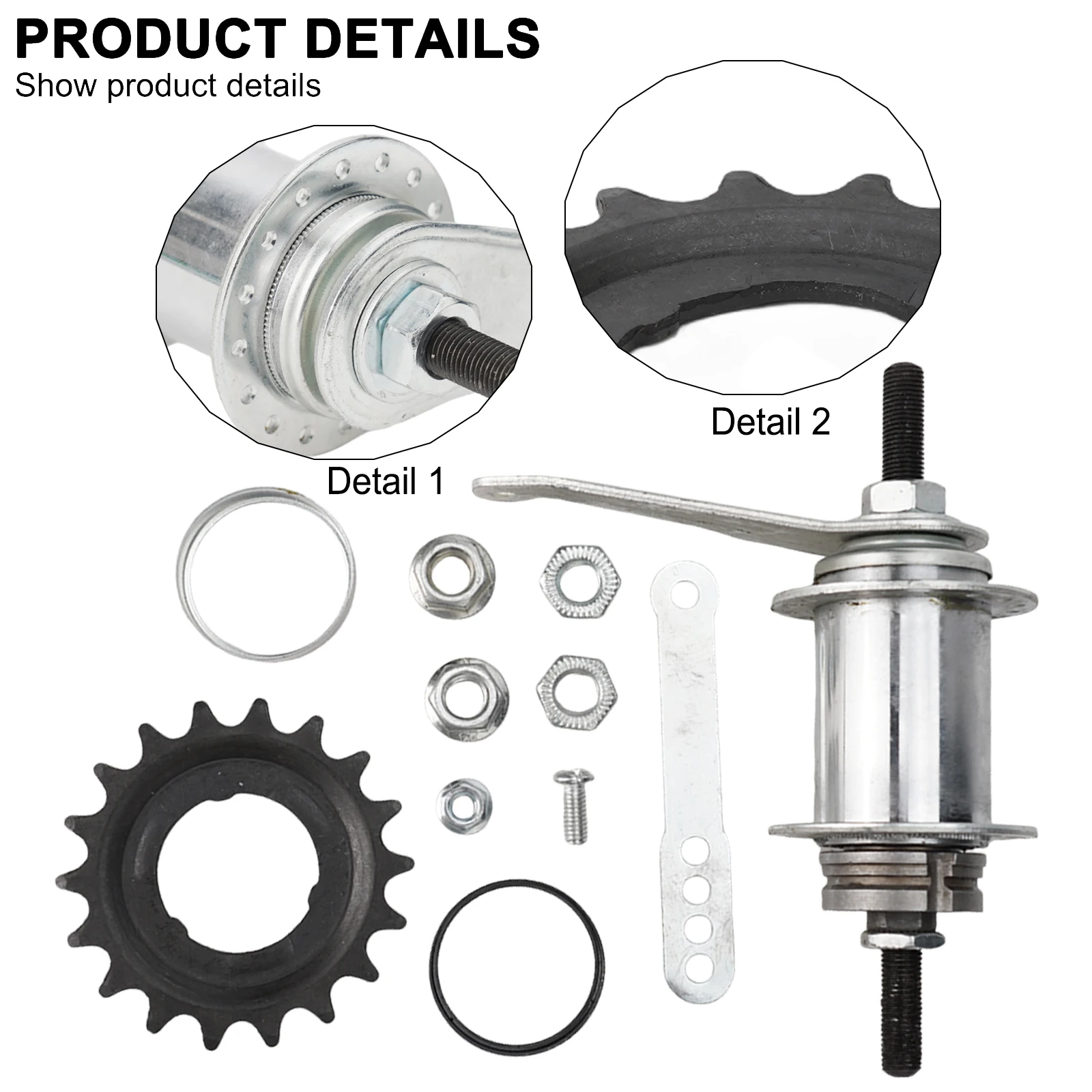 Hub Bike Hub Mountain Bike Single Speed Bike Stainless Steel 18 Tooth Sprocket 36/32 Spoke Holes Easy To Install
Hub Bike Hub Mountain Bike Single Speed Bike Stainless Steel 18 Tooth Sprocket 36/32 Spoke Holes Easy To Install