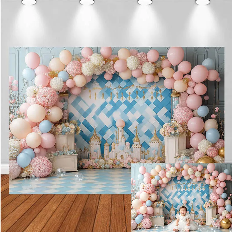 LS Photography Backdrop Pink Balloon Arch Castle Decor Birthday Wedding Cake Smash Kids Adult Portrait Photo Background Studio
LS Photography Backdrop Pink Balloon Arch Castle Decor Birthday Wedding Cake Smash Kids Adult Portrait Photo Background Studio