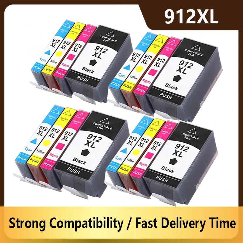 For HP 912 912XL Ink Cartridge OfficeJet 8020 8022 8023 8024 8025 8026 8028 8010 8012 8013 8014 8015 8017 8018 printer
For HP 912 912XL Ink Cartridge OfficeJet 8020 8022 8023 8024 8025 8026 8028 8010 8012 8013 8014 8015 8017 8018 printer