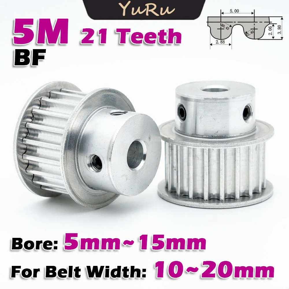 HTD 5M BF 21 Teeth Timing Belt Width 15~21mm Pulley Bore 5~15mm HTD5M 21T Keyway 3~5mm 5M 21Teeth Driving Wheel CNC Transmission
HTD 5M BF 21 Teeth Timing Belt Width 15~21mm Pulley Bore 5~15mm HTD5M 21T Keyway 3~5mm 5M 21Teeth Driving Wheel CNC Transmission