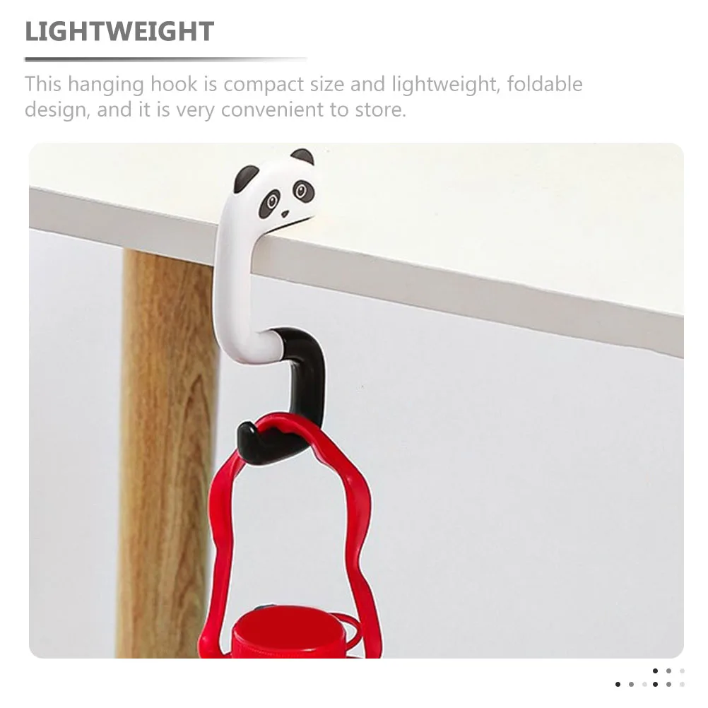 Adorable Panda Desk Schoolbag Cartoon Animal Key Hooks Foldable Lightweight Abs Hanging Hook Reusable Bag Storage Hook For Home
Adorable Panda Desk Schoolbag Cartoon Animal Key Hooks Foldable Lightweight Abs Hanging Hook Reusable Bag Storage Hook For Home