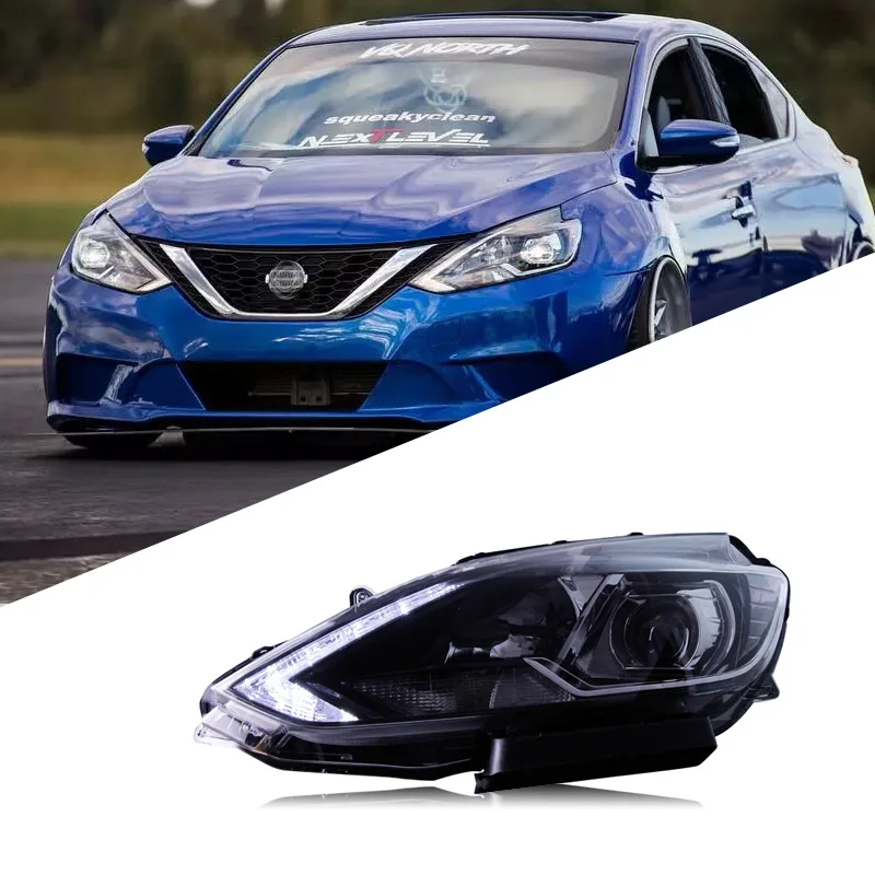 Suitable for 16-19 Sylphy headlight assembly conversion high-matched LED daytime running light bifocal lens xenon headlight
Suitable for 16-19 Sylphy headlight assembly conversion high-matched LED daytime running light bifocal lens xenon headlight